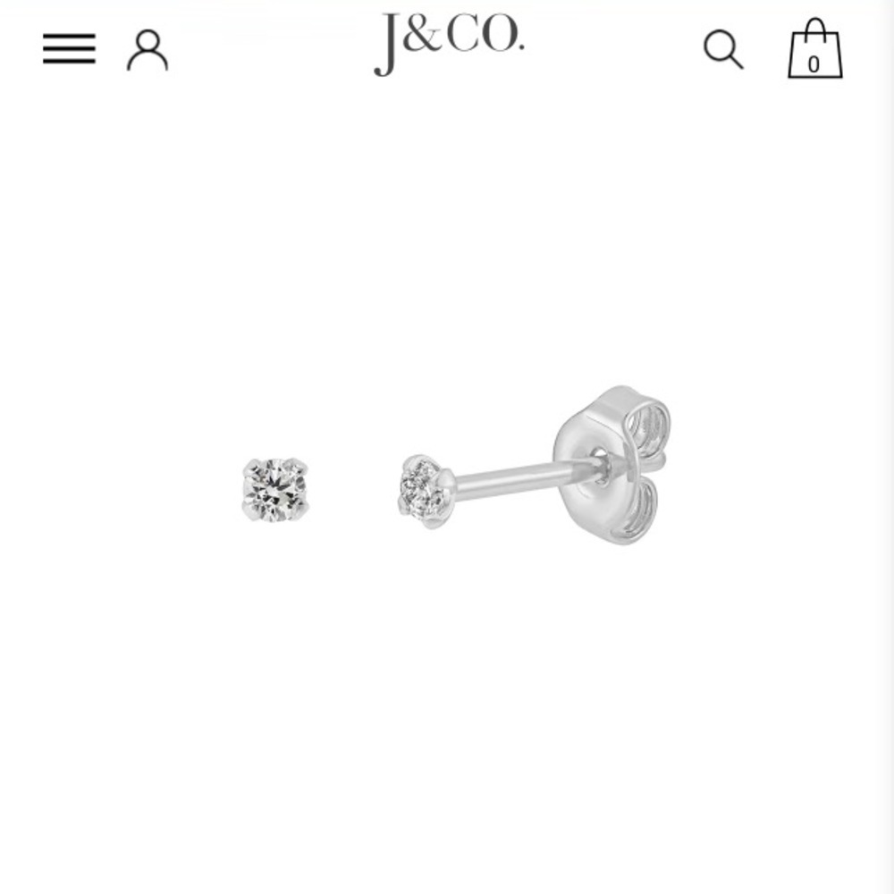 J&CO. Sparkly CZ Stud Earrings